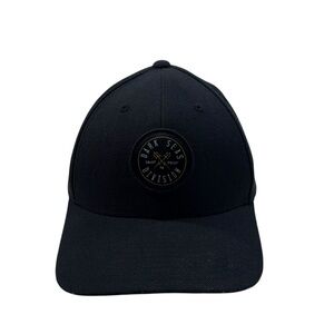 Dark Seas Division Black Patch Logo Adjustable OS OSFM Snapback Hat Unisex